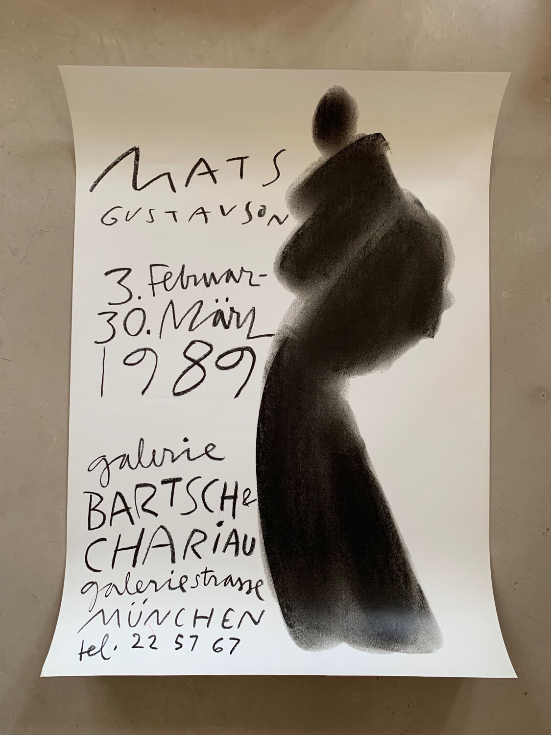 Affiche d’exposition Mats Gustavson 1989