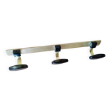 Golden coat rack with 3 hooks Evenlux 1970