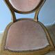 Fauteuil Louis XVI patine et velours ancien
