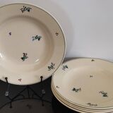 5 assiettes creuses anciennes Amandinoise St Amand