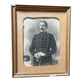Framed photograph of a soldier