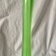 Vase soliflore vintage en verre soufflé vert - 43 cm