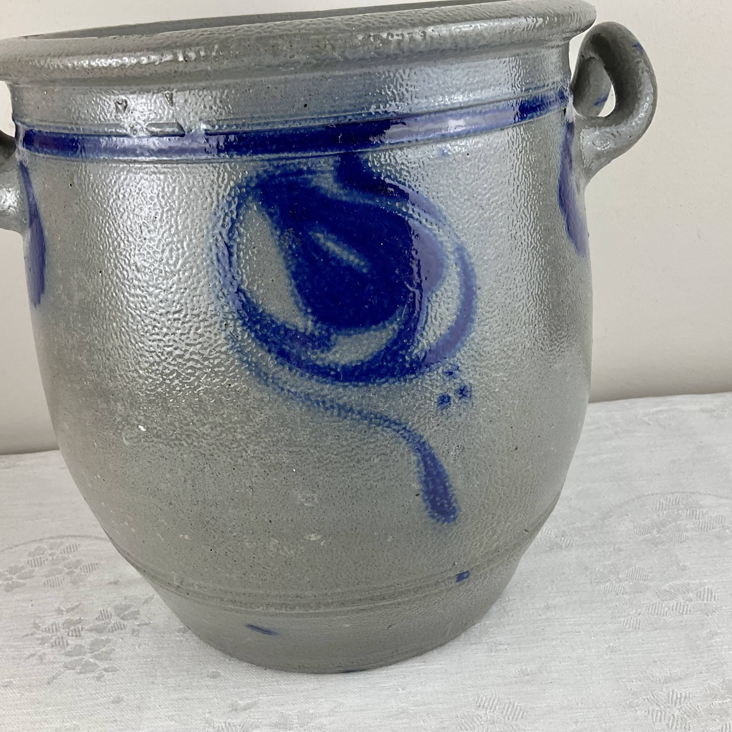 Very old Alsace stoneware storage jar