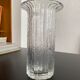 Vase scandinave verre pressé vintage