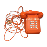 Orange vintage phone