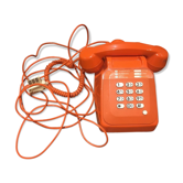Orange vintage phone
