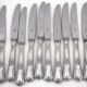 Sfam Sans Gêne, Empire, 24 knives: 12 table knives + 12 dessert, cheese knives.