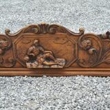 Walnut pediment