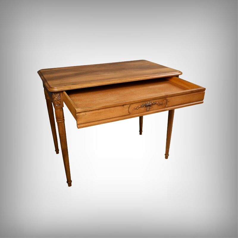 Table bureau en noyer, maison Henry Geneste – 1ère partie XXe