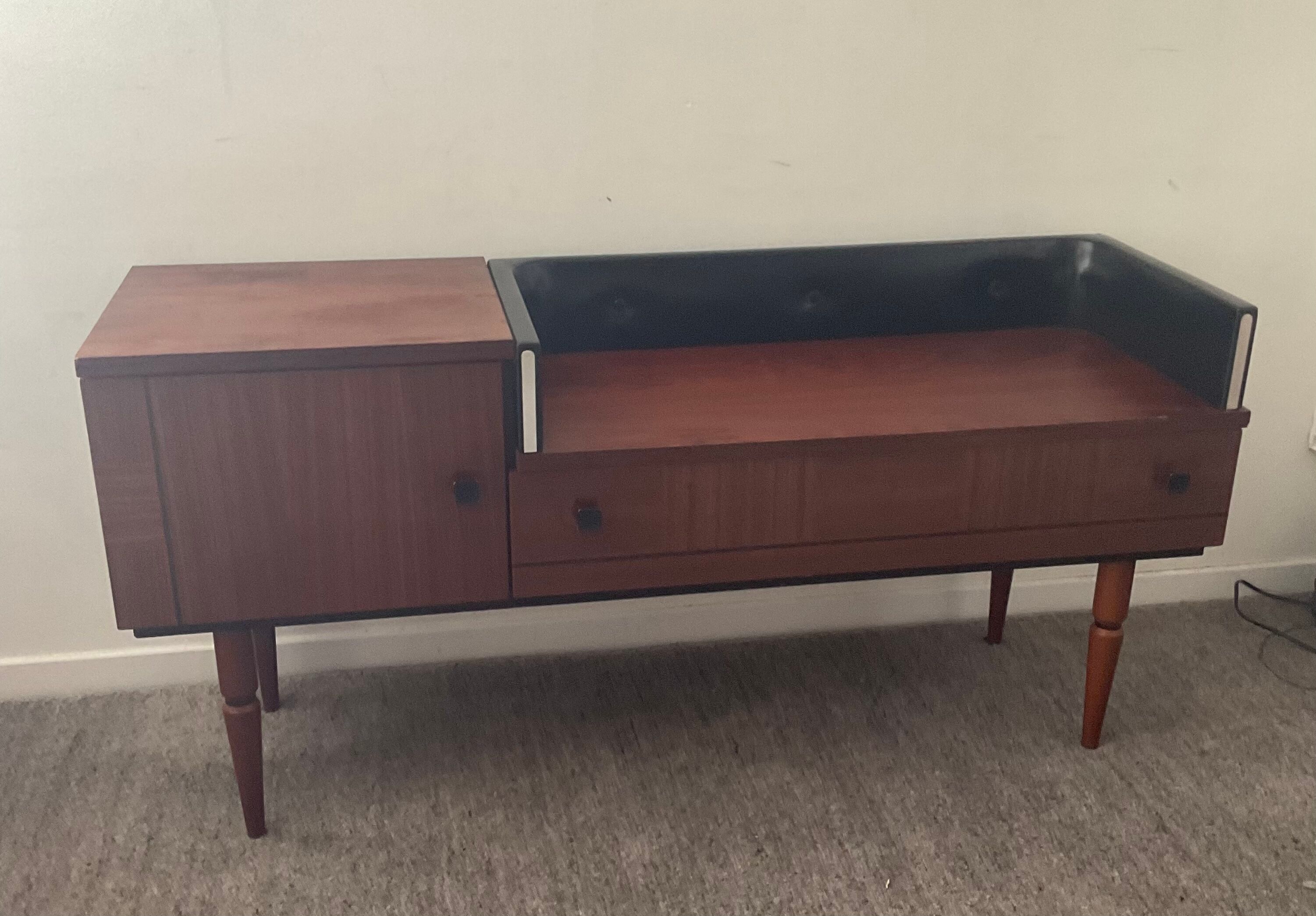 Enfilade teak TV cabinet from the 60s