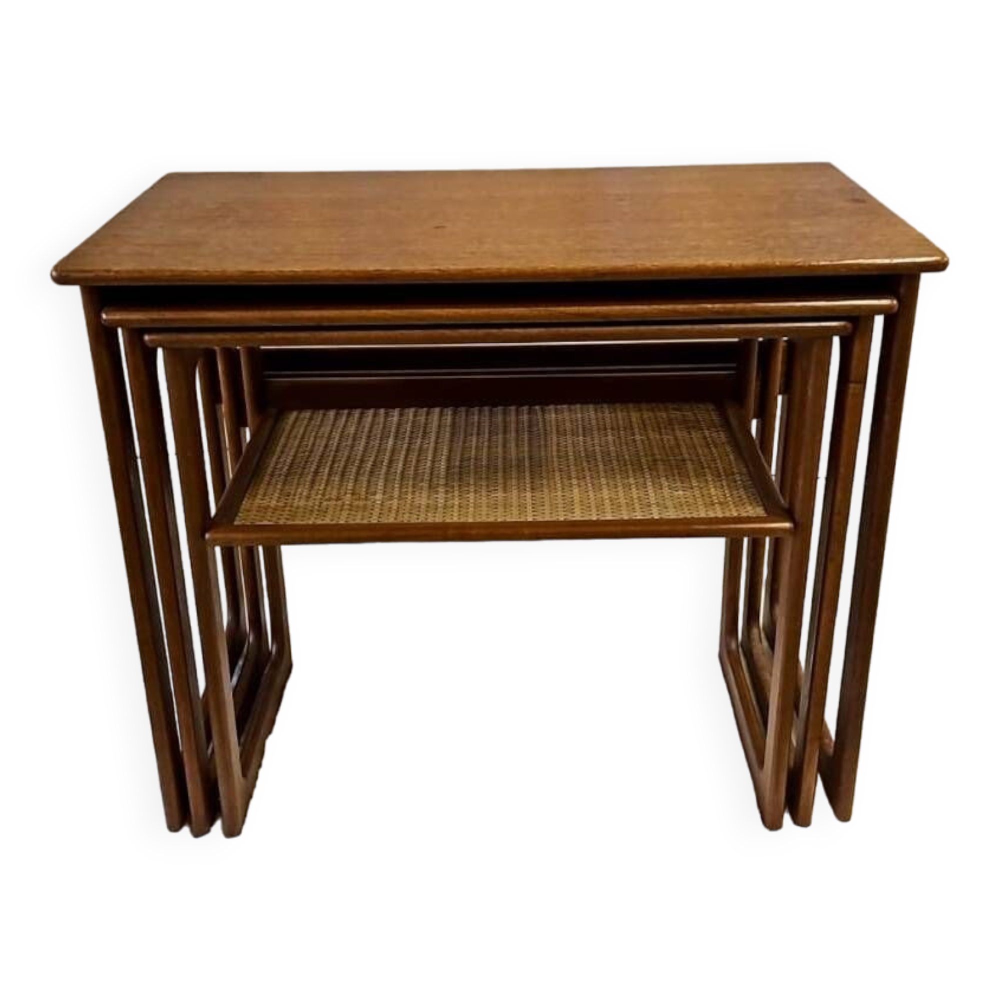 Danish vintage teak nest of tables by Johannes Andersen  1960s