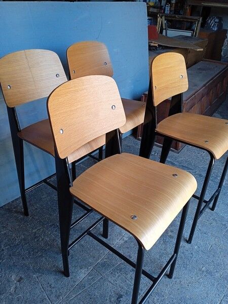 4 vintage design bar top stool
