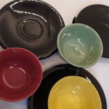 Set of 7 cups and saucers from the 50s.