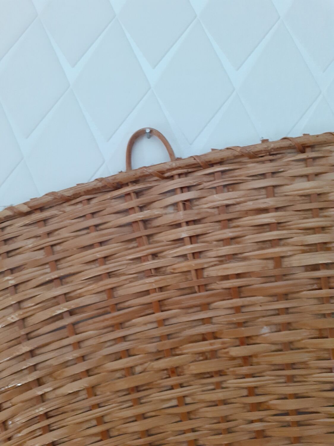 Éventail décoratif en osier 1 mètre