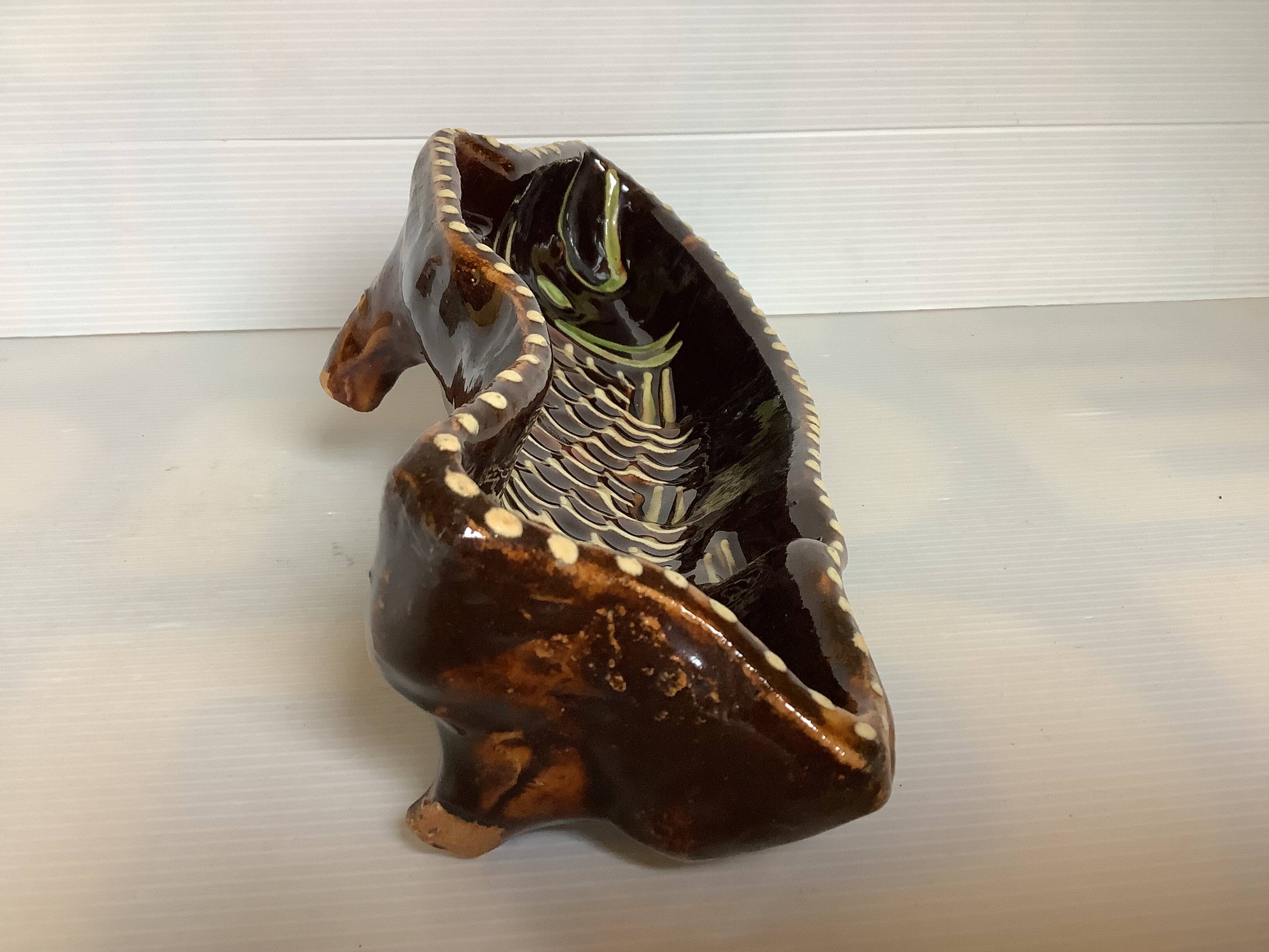 Handcrafted Alsatian ceramic fish