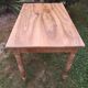 Antique Louis Philippe style desk table in cherry wood with 2 drawers