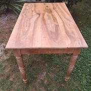 Antique desk in Louis Philippe style made of cherry wood with 2 drawers.