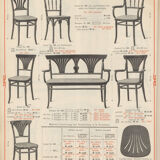 Pair of 1910's dining chairs model no.221 by Gebrüder Thonet