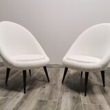 Paire de fauteuils du milieu du siècle restaurés