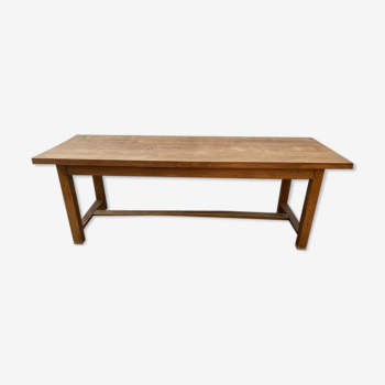 Solid oak dining farm table to eat 1950 220x77x75cm