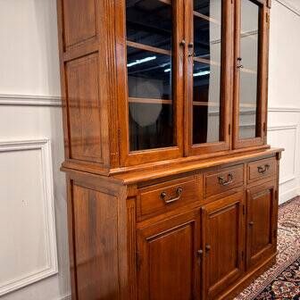 Classic English Eichholtz bookcase buffet cabinet