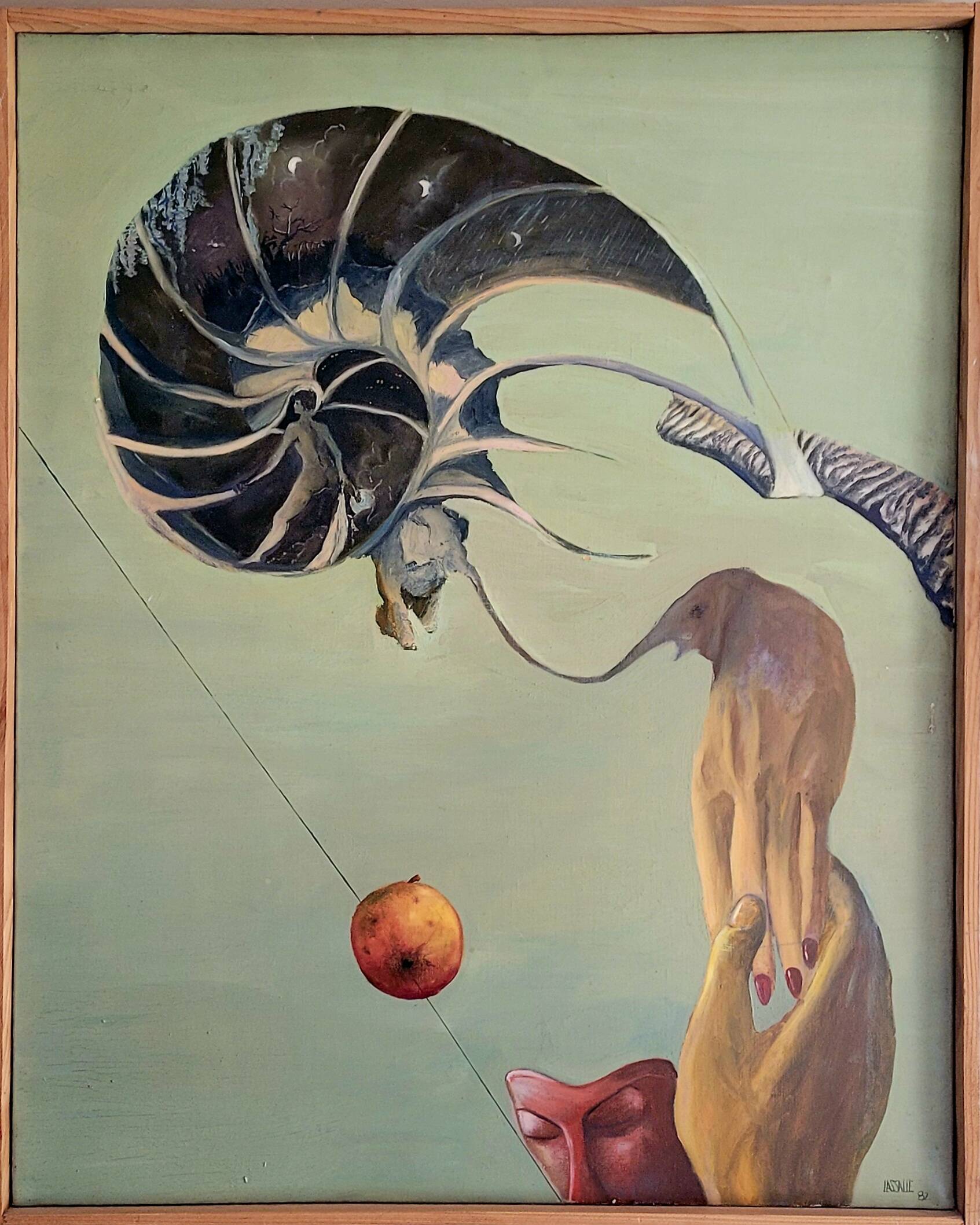 Oil painting by Bruno Lassalle (1982)