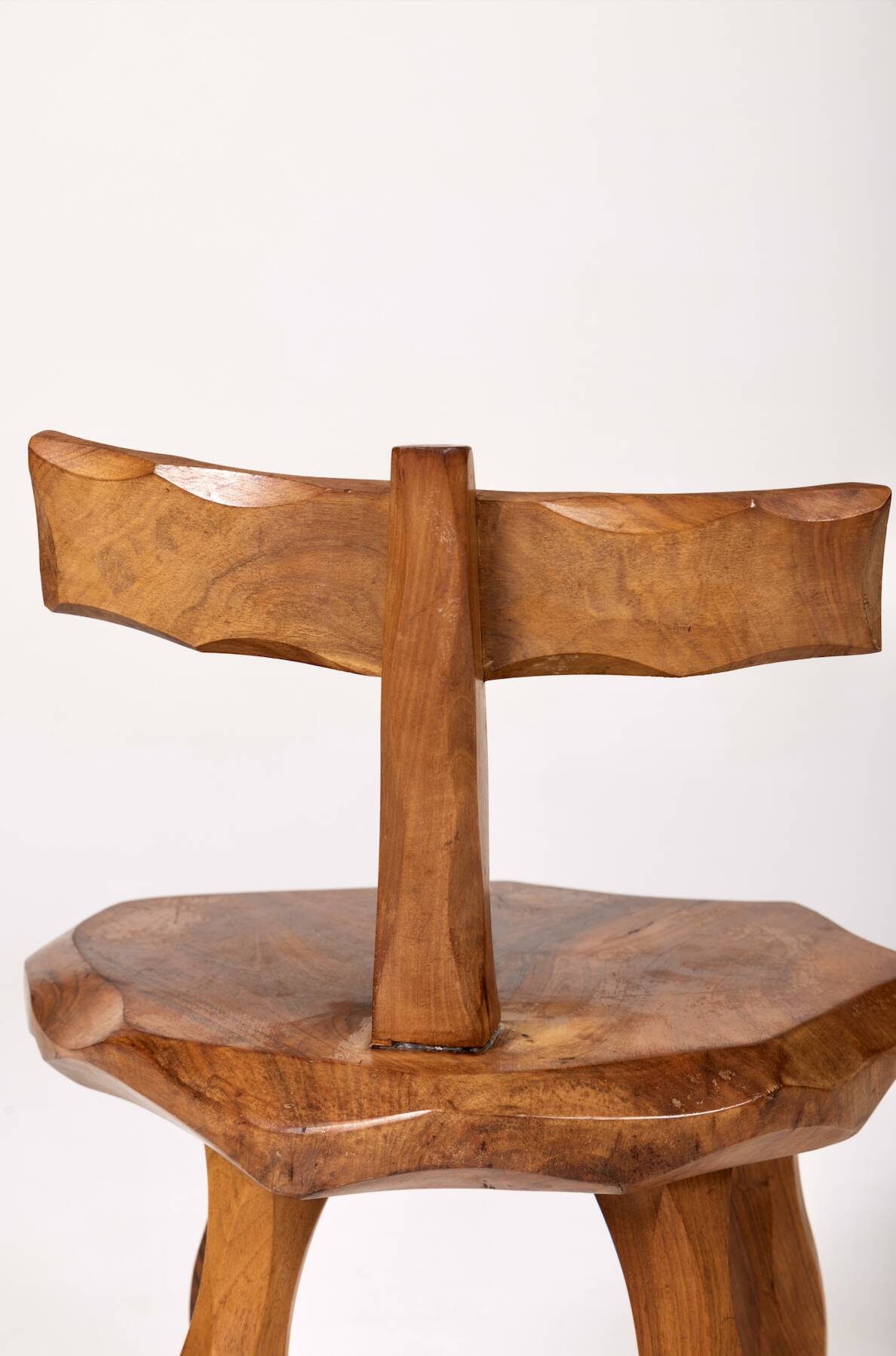 Butalist chair in olive tree, 1960s