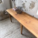 Oak and pine farmhouse console table