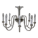 Vintage Clear Murano Glass Chandelier, 1980s