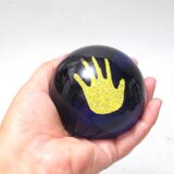 Glass paperweight ball 70s
