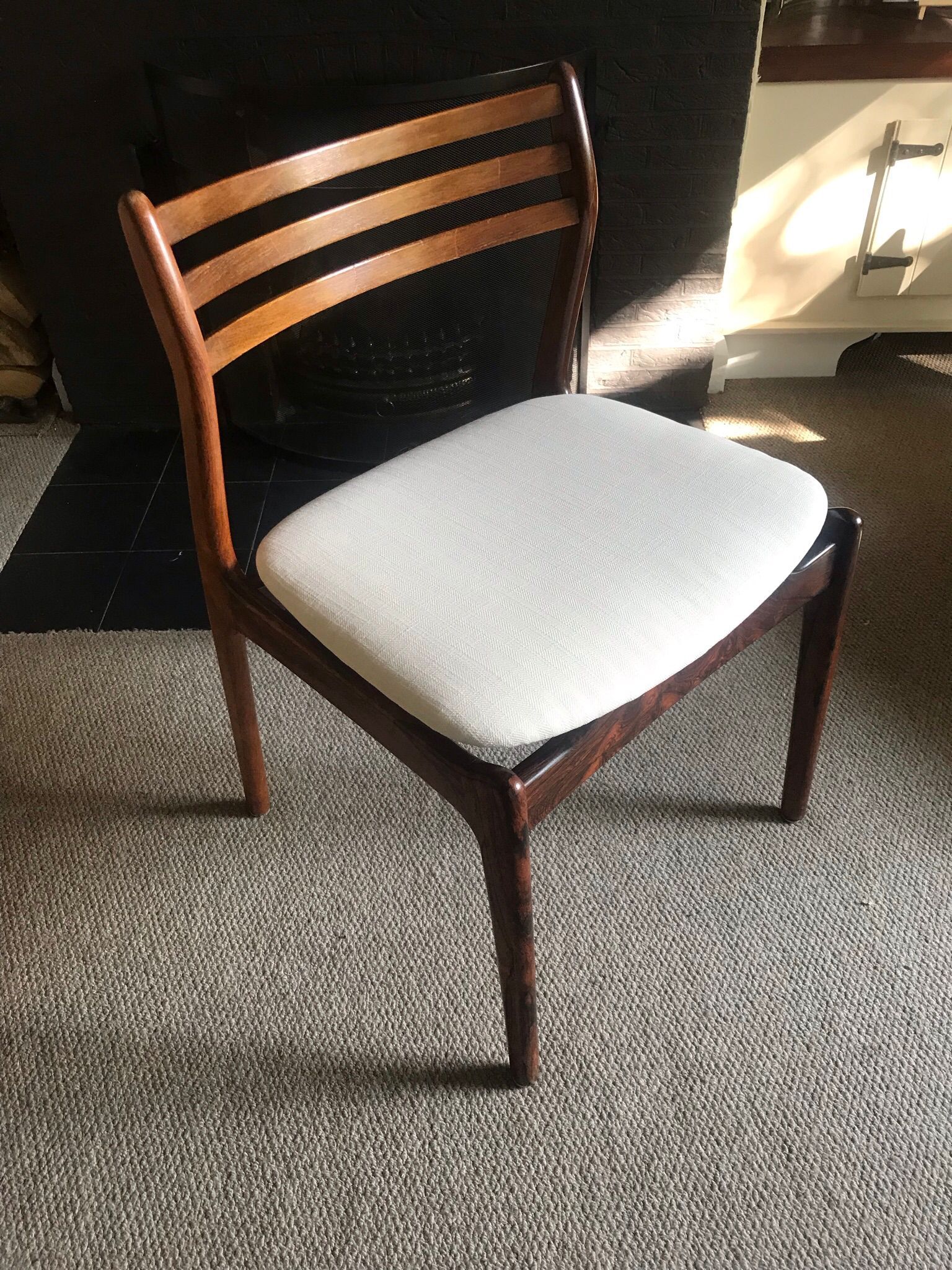 Set Of 6 Danish Rosewood Chairs By P.E. Jorgensen For Farso Stolefabrik