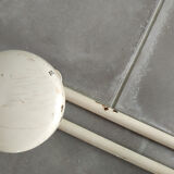 Triple white metal coat rack 60s