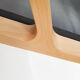 Chaise longue design pour hêtre et gaze lamintés