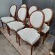 Serie de 6 chaises medaillon style Louis XVI