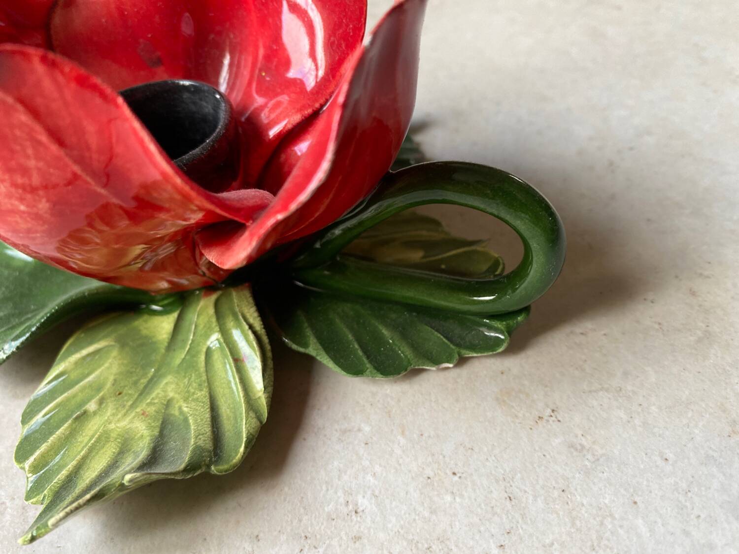 Vintage pink candle holder