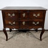 Sauteuse Commode in Amaranth and Mahogany, Louis XV – 18th Century
