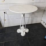 Table de jardin en fer et pied en fonte