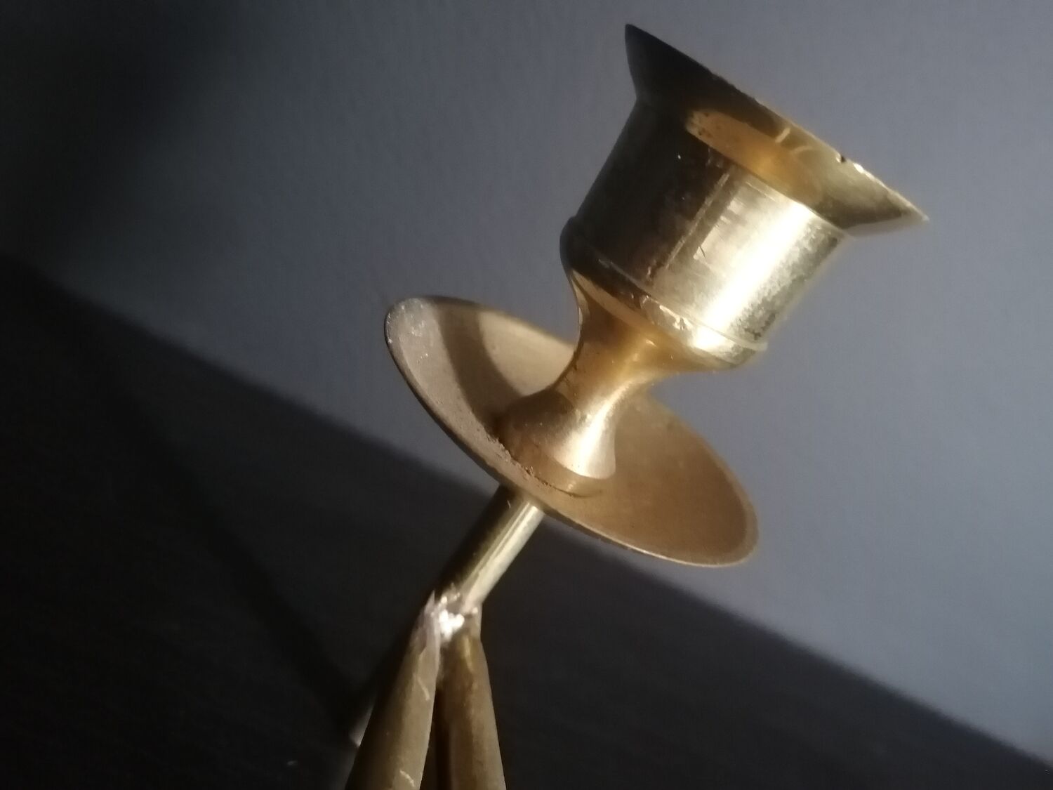 Brass candle holder