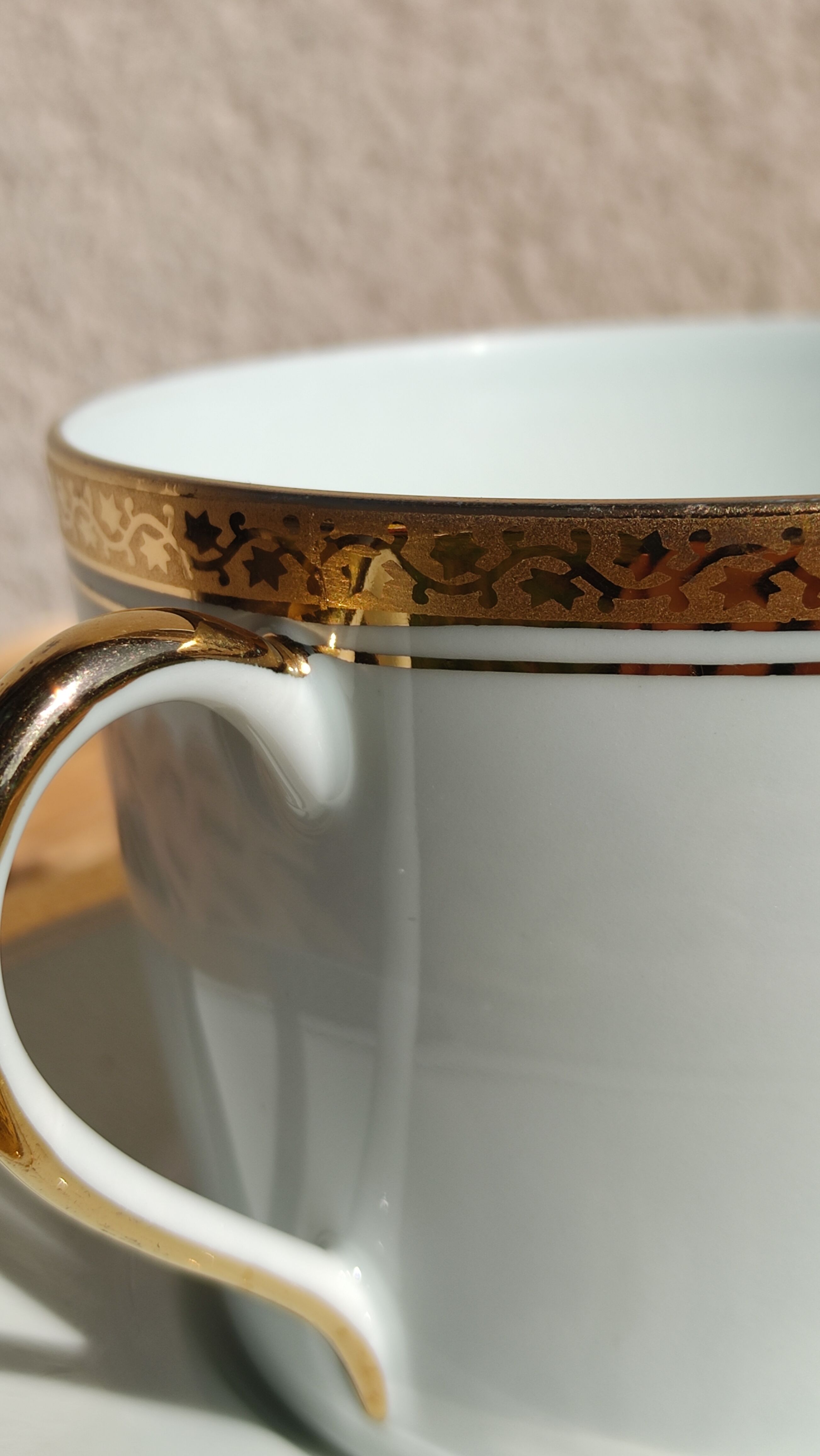 Duo of porcelain tea cups