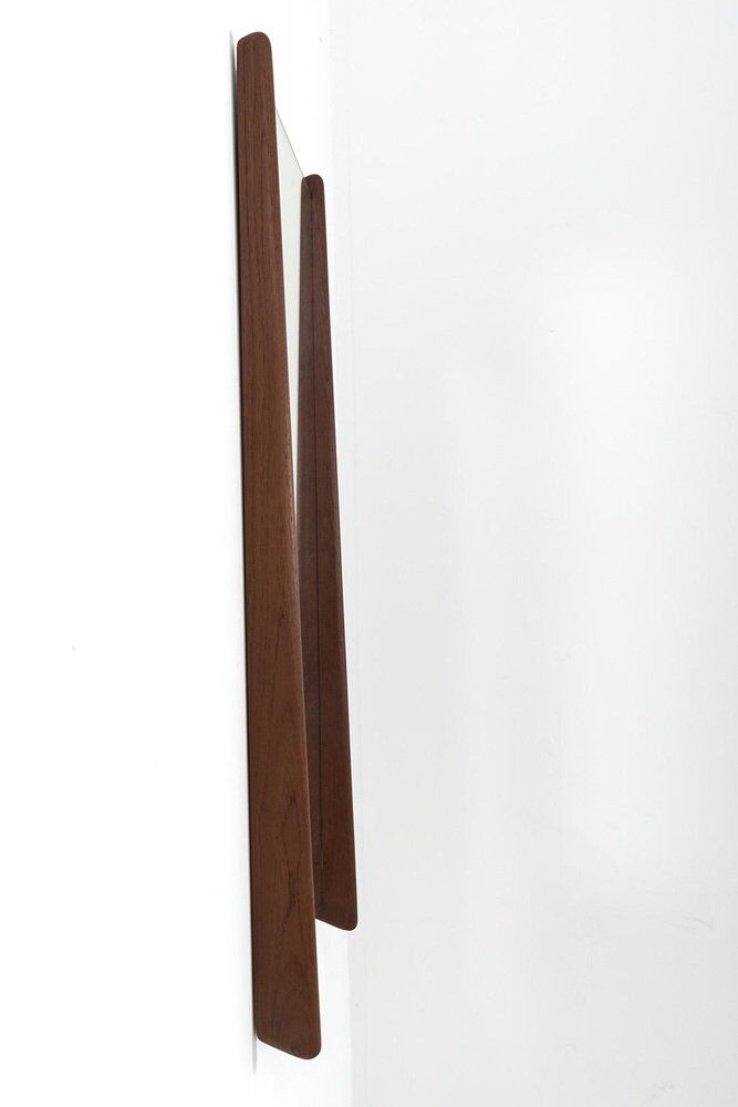 Miroir danois avec cadre en teck