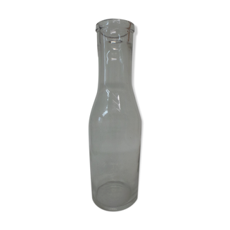 Glass old milk bottle