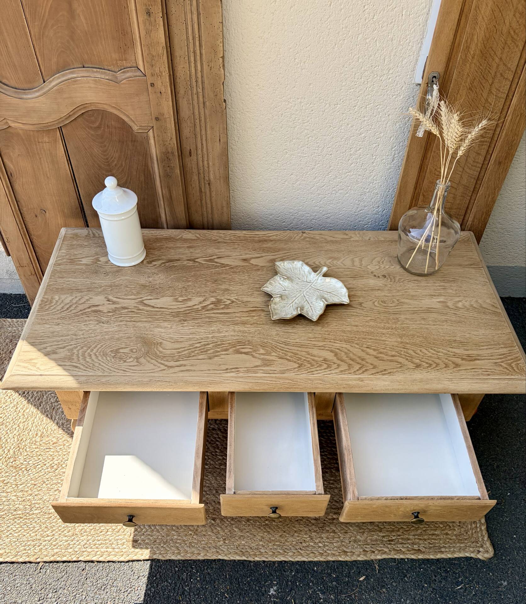Oak coffee table