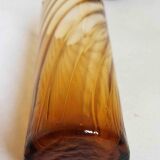 Set of 6 vintage amber glasses Height 17 cm