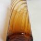 Set of 6 vintage amber glasses Height 17 cm
