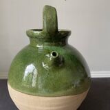 Green terracotta jar