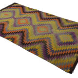 Anatolian handmade kilim rug 298 cm x 163 cm