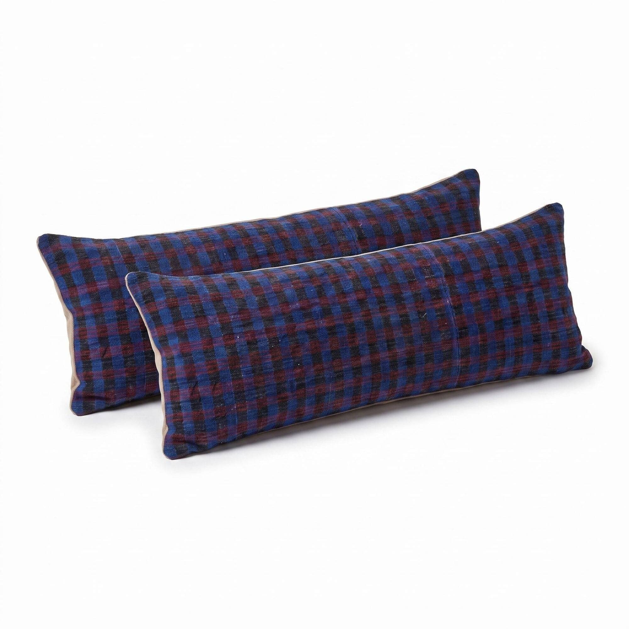 Set of 2 vintage kilim cushion covers 41x119 cm