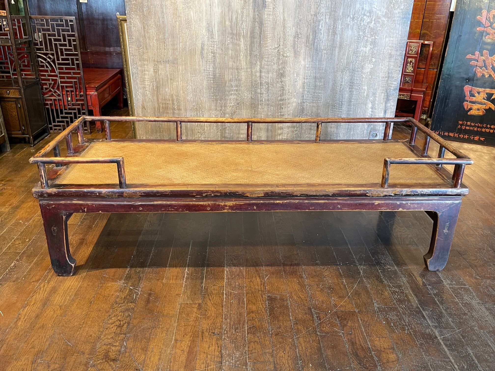 Antique daybed coffee table
