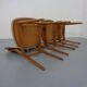 Dining Chairs in Walnut & Beech, 1960s, Set of 3