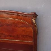 Golden bronze Louis XVI style mahogany bed